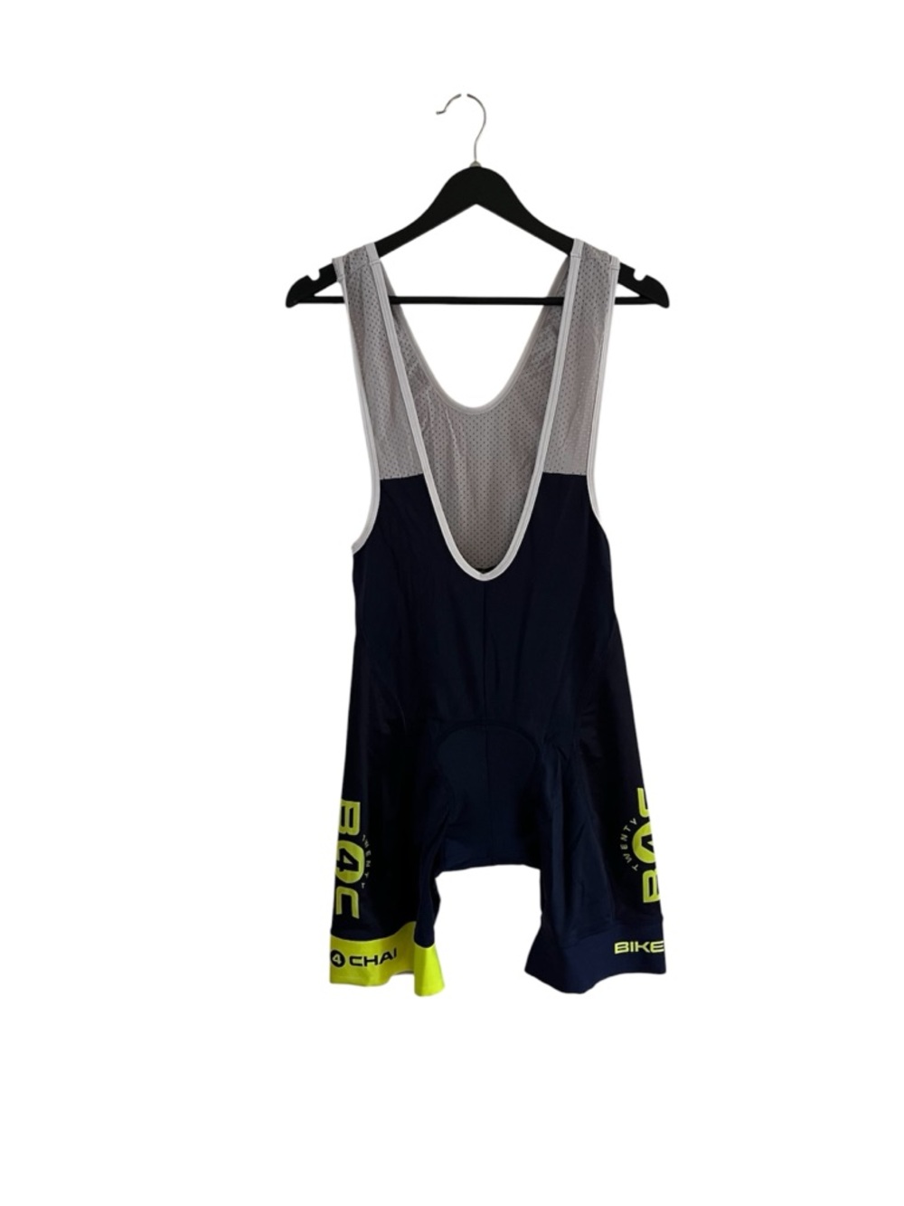 Men's Black and Neon Yellow Athletic singlet Shorts hincapie